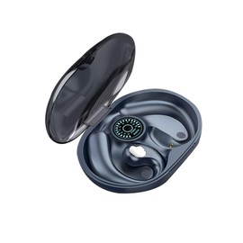 Open Ear Kopfhörer kabellos Bluetooth Sport Ohrhörer mit Ohrhaken Luftleitung Bone Conduction Headphones True Wireless Earbuds Ohrhörer mit Ohrbügel für Laufen Gym Radfahren Workout Sport Blau