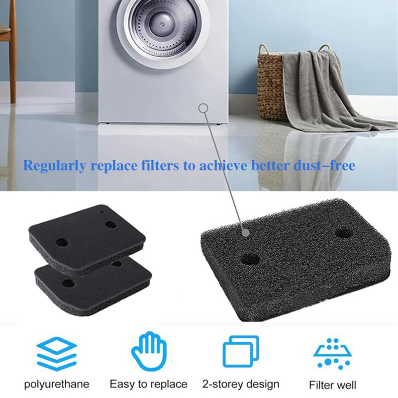 JCZD 4 PCS Replacement Heat Pump Socket Filters for Miele