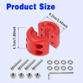 HAOBO Winch Stopper for Cable, Winch Cable Hook Stopper, Rubber Winch Cable Stopper for ATV UTV Truck, Protects Towing Hook, Synthetic Rope, Cable Line from Wear or Damage, Hawse, Bumper