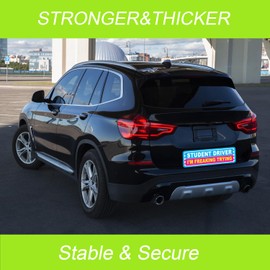 Miss Kiss Student Driver Car Magnet, 3 Pack Extra Large Student Driver Signs for Car, Reflective Student Driver Vehicle Bumper Magnet for Car, Safety Warning Sign