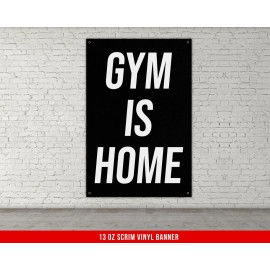 Damdekoli Motivational Gym Banner - Fitness Wall Art  Workout Inspiration - 60 x 100 Inches
