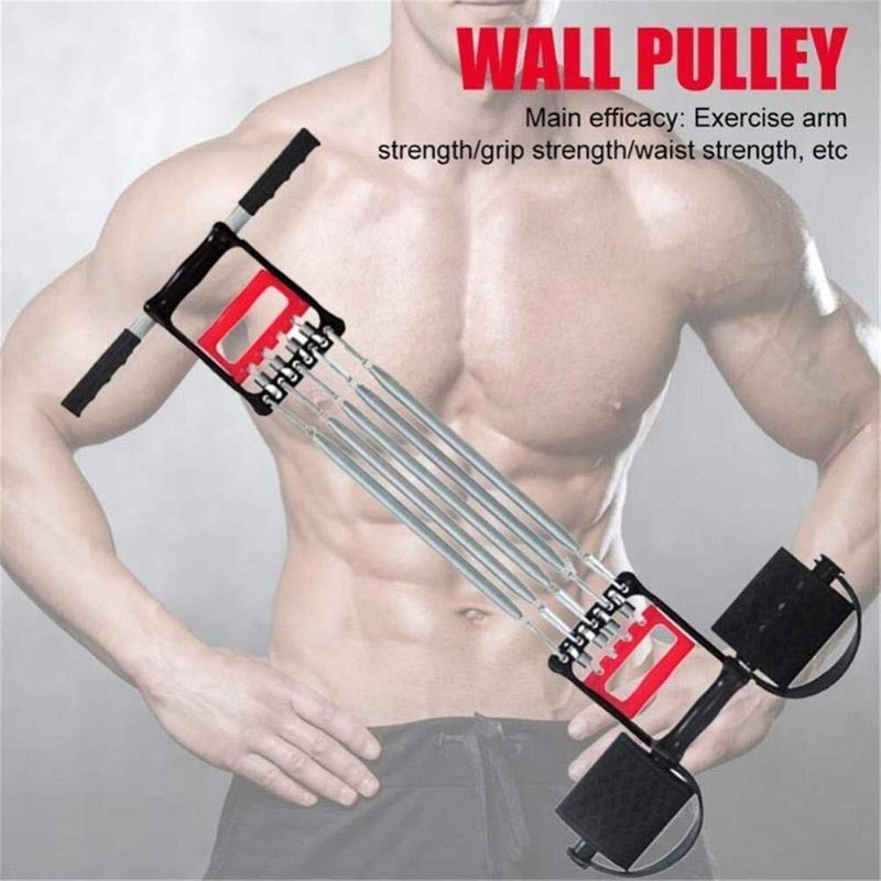Chest Expander Muscle Training Exerciser - Multifunction 5 Tube Hand