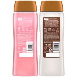 Suave Suave Body Wash Variety 2-Pack, Sweet Vanilla Silk + Coconut Kiss C Gentle Body Washes with Sweet Blend Oil Essence, 18 Oz Ea