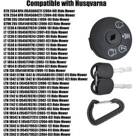 Interruptor de Encendido de Cortacésped 4 Posiciones con Llave 7 Terminales 532193350 Compatible con Husqvarna AYP Craftsman Poulan Sears Cortacésped Tractor Reemplazo