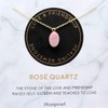 [Premium Gemstone] Rose Quartz necklace, Best friend necklace, valentines day necklace, friendship necklace, Gold dainty necklace, pink necklace, natural stone, healing crystal, mothers day necklace