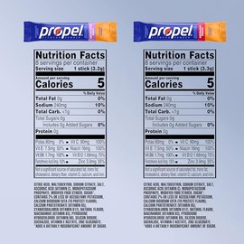 Propel Immune Support Electrolyte Powder Drink Mix, 2 Flavor Variety Pack, (32 Servings), 100% DV Vitamin C, Good Source of Zinc, Zero Sugar, No Added
