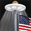 PHITRIC Flag Pole Light Solar Powered, 136 LED Flag Pole