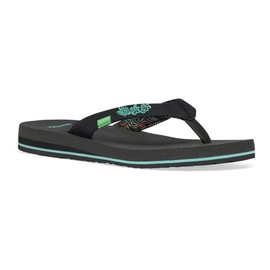 Sanuk Women's Yoga Paradise 2, Black Paradise Palms, 7
