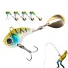 Top Water Fishing Lures | Swimming Lures,Highly Realistic Pre-Rigged Wobble