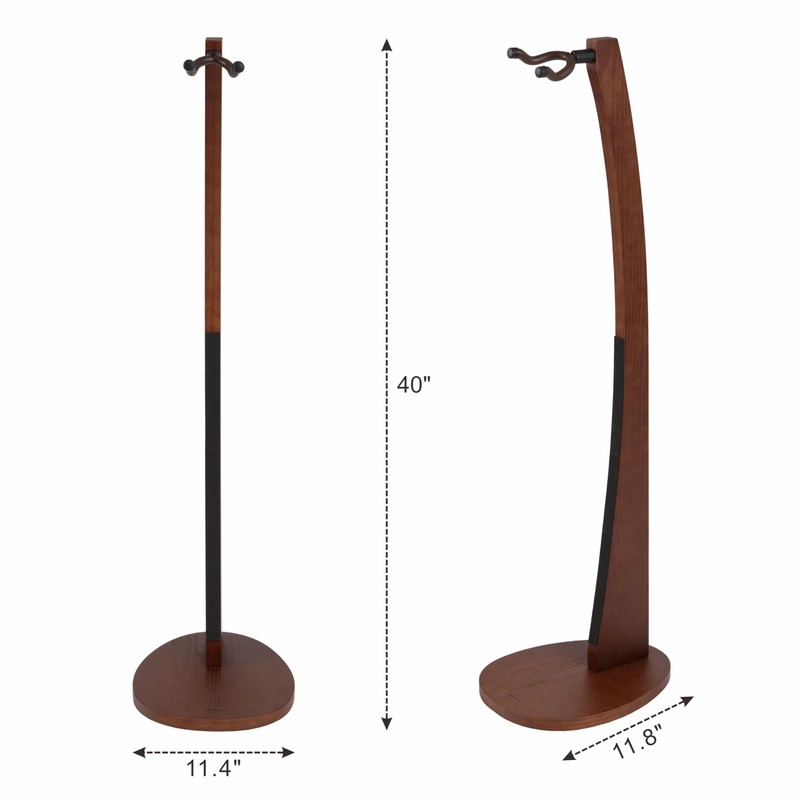 Nefelibata Wooden Guitar Stand - Handmade German Ash Solid Semi-curved