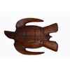Large Size Hand Carved Mahogany Wood Nautical Turtle Bowl