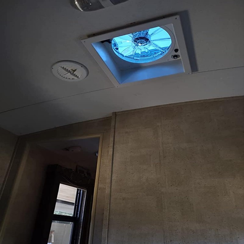 RV Roof Vent Fan, 12V DC 14" Super Quiet Reliable