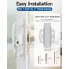 Keyed Sliding Patio Door Handleset, 45° Keyway, 3-15/16" H.C., Fits