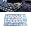 129 Keys Keycaps for XDA Height Accurate Keystrokes Blue White