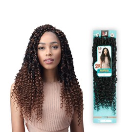 Bobbi Boss Crochet Braids Knotless Passion Twist 18" 2X (1-pack, TP1B/BUG)