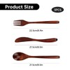 PureSphere 3Pcs Bamboo Travel Cutlery Set Reusable Portable for Camping
