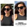 Myiaur 2 Pack Oversized Fit Over Sunglasses for Women, Trendy