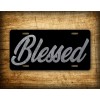 SignsAndTagsOnline.com Novelty Blessed Black And Sliver 6x12 License Plate