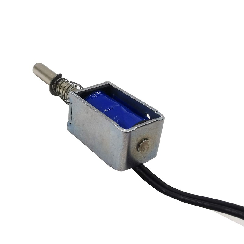 BUBQD 2PCS Mini Push Pull Linear Solenoid Electromagnet 5mm Stroke