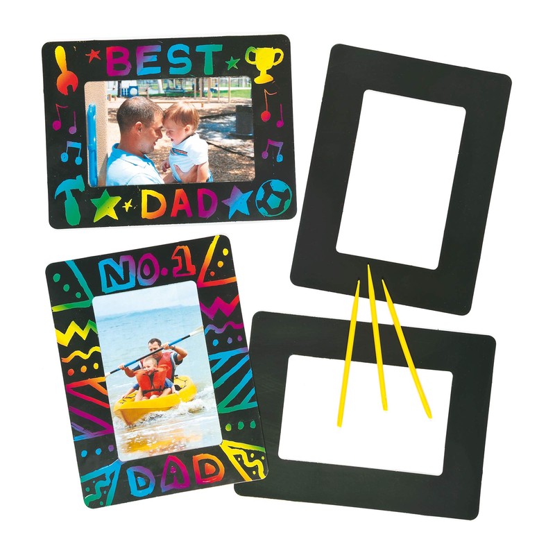 Baker Ross EF409 Scratch Art, assorted colours