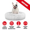 The Dog’s Bed Sound Sleep Donut Dog Bed, Medium Ice