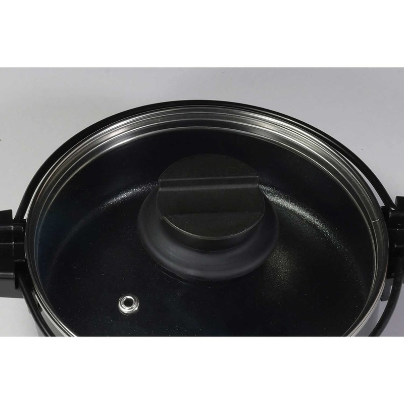 Bestco NQ-0061 IH Sukiyaki Pot with Glass Lid, 6.3 inches