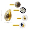 Golden Teardrop Urns for Human Ashes, Funeral Cremation Urn with