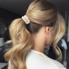Ahoney 9Pcs Pearl Hair Ties Elastic Hair Scrunchies Hold Crystal