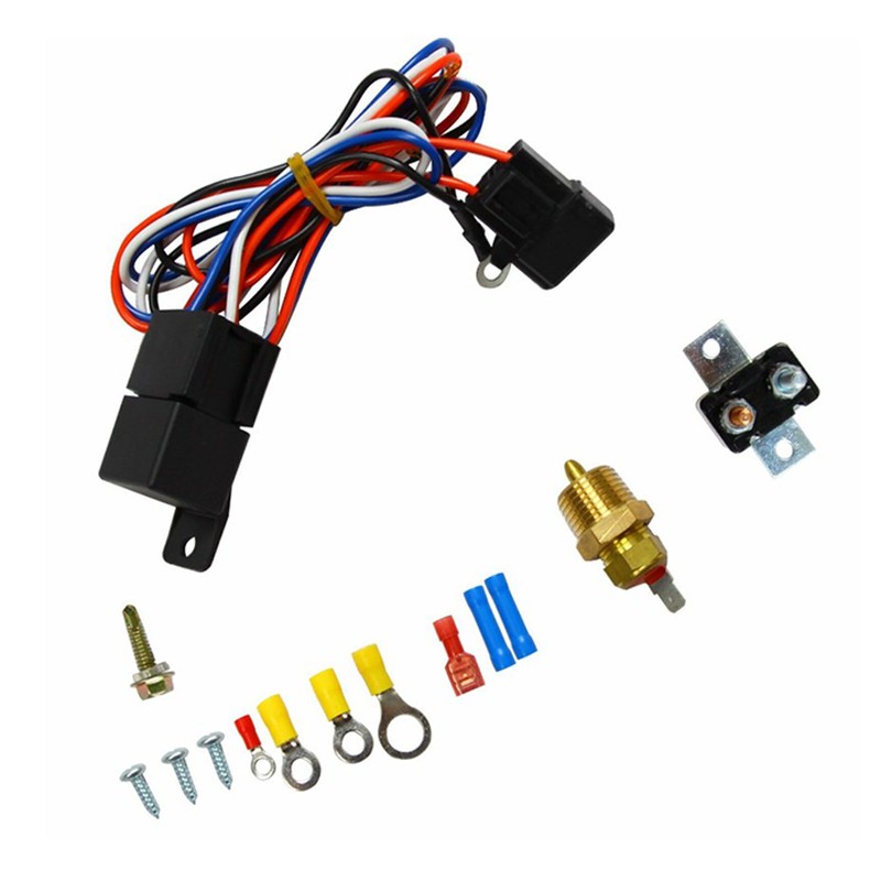 3/8 Inch Electric Cooling Fan Wire Harness Kit 185 On