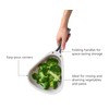 Joseph Joseph Droplet Compact Colander with Folding Handles, Space-Saving Design,