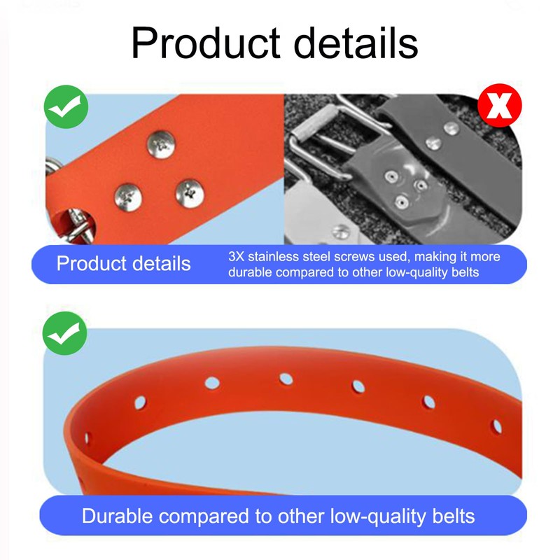Sea frogs Weight Belt for Freediving Premium Marseillaise Rubber Belt