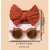 yangzerang Baby Bow Headband & Sunglasses Set Baby Hairband Soft