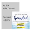 Birthday Card for Grandad, Funny Grandad Birthday Card, Reduced Sticker,