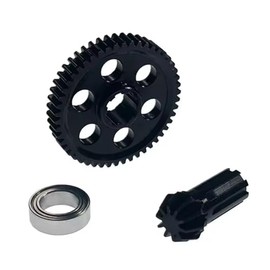 Fyfracing for Hyper Go H16bm H14bm RC Car Parts 16401Y,16401G Upgrade Steel Spur Gear with Pinion Gear, fit JC16EP M161 H16GT H16DR M164 H16P H16E HP161S 14301 14210 JC14EP RC Cars