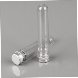 FELTECHELECTR 10pcs 40ml Test Tube Bottles Caps Separation Travel Containers for Beauty Products Cosmetics Liquids Gels