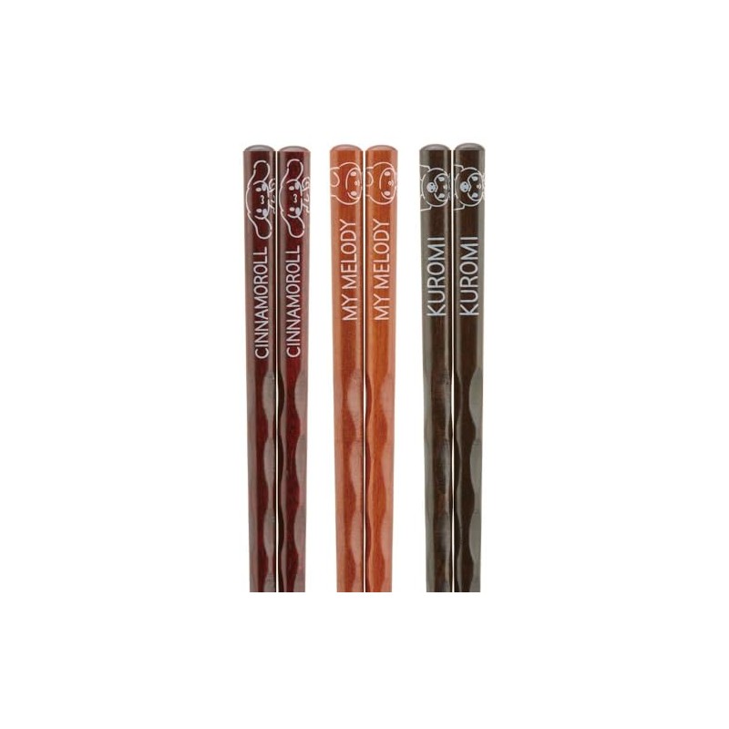 Skater ANEN45T-A Wooden Chopsticks 9.1 inches (23 cm), Set of
