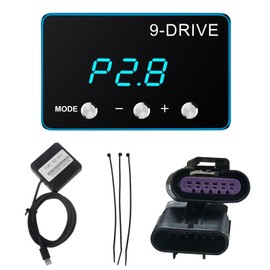 JINKEY Throttle Response Controller, 9 Drive Throttle Controller 9 Mode Electronic Racing Accelerator for DODGE for RAM 1500/2500 2007-2018, for Jeep for Chrysler