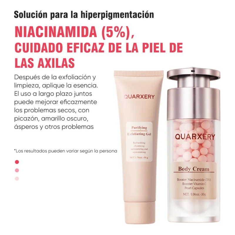 Kit De Cuidado De La Piel Exfoliante + Crema Iluminadora