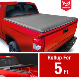 MaxMate Soft Roll-up Truck Bed Tonneau Cover Compatible with 2024-2025 Toyota Tacoma | 5' (60") Bed | TCT169204