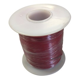 Frey Scientific 581181 Solid Conductor PVC Coated Hookup Wire, 20 Gauge, 100' Length, Red