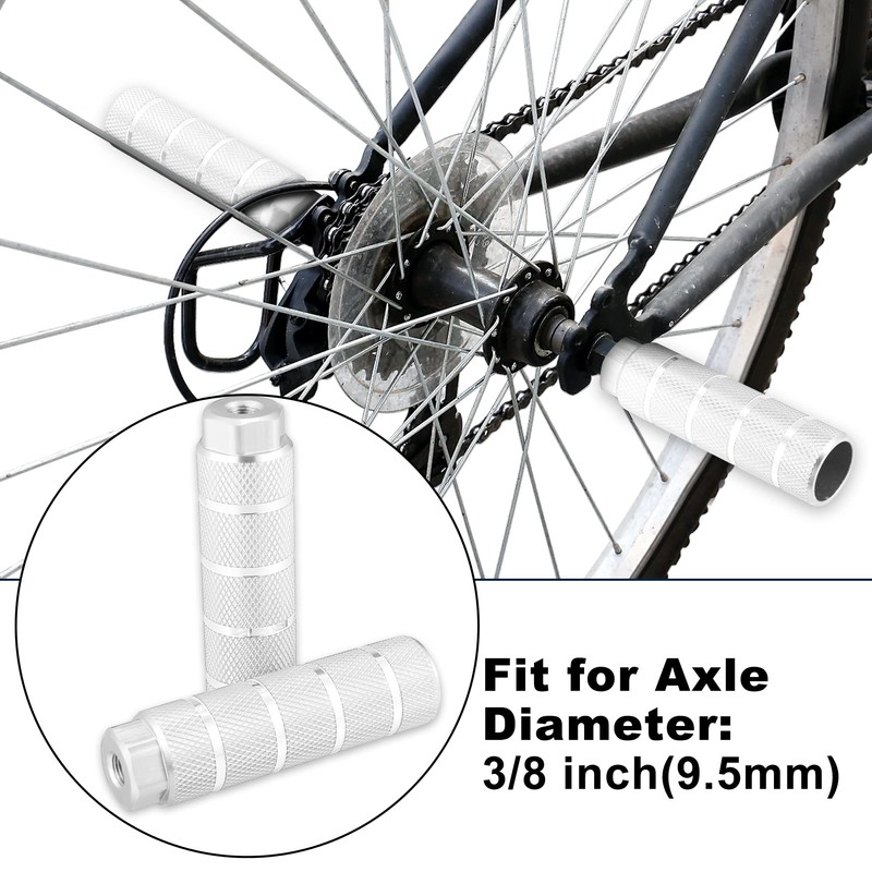 X AUTOHAUX Pack of 4 Rear Foot Pegs for BMX