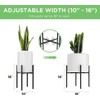 Soporte para macetas de flores, soporte ajustable para plantas, soporte
