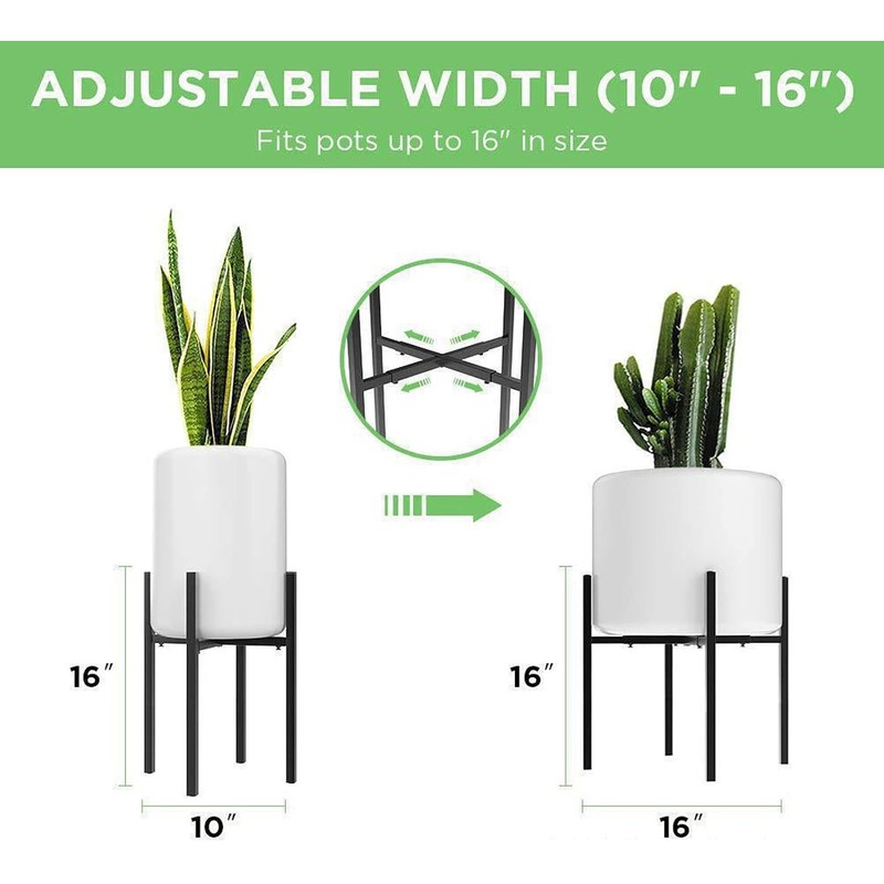 Soporte para macetas de flores, soporte ajustable para plantas, soporte