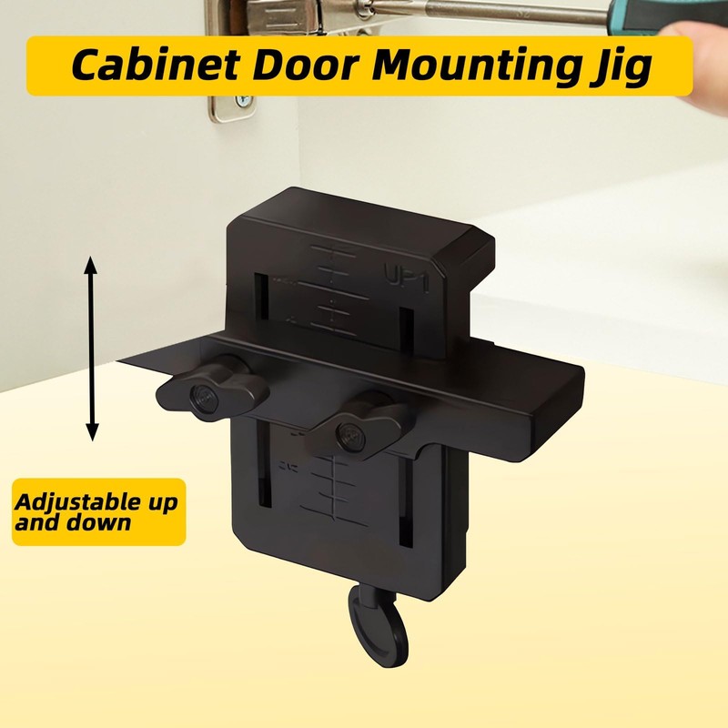 Cabinet Door Installation Positioner, Adjustable Cabinet Hardware Jig, Versatile Hardware