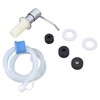 Sink Soap Dispenser Kit with Silicone Tube Stainless Steel Electroplating
