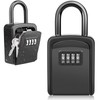 Diyife Key Safe with Shackle, Weatherproof 4 Digit Key Safe