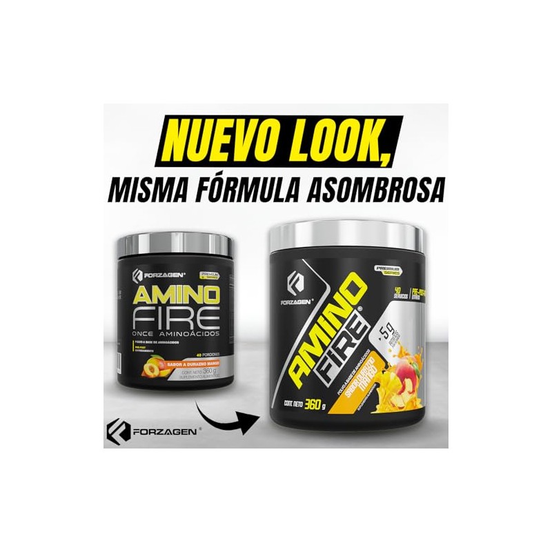 Forzagen | Aminoácidos Amino Fire | 5 g de Aminoácidos