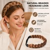 Braided Headband Set - Braided Headband - Satin Scrunchie -