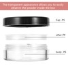 2pcs 10ml/0.34oz Plastic Empty Travel Small Loose Powder Compact Refillable