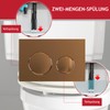 SPARES2GO Premium Flush Plate Kit for Skylo Flush Cistern (Brushed